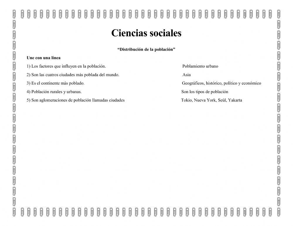 Distribución de la población