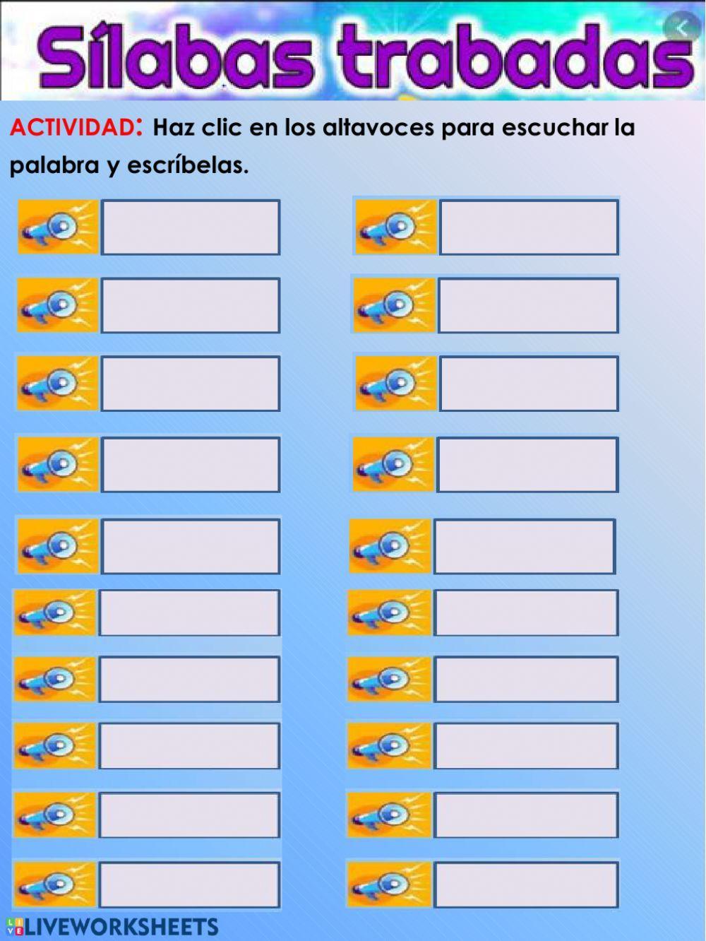 Palabras con gr - gl