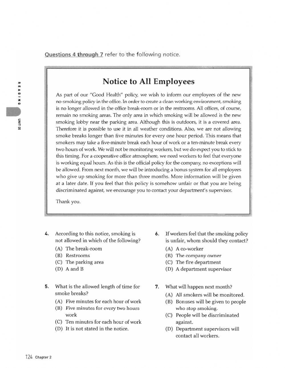 GE3- Unit 5 - READING