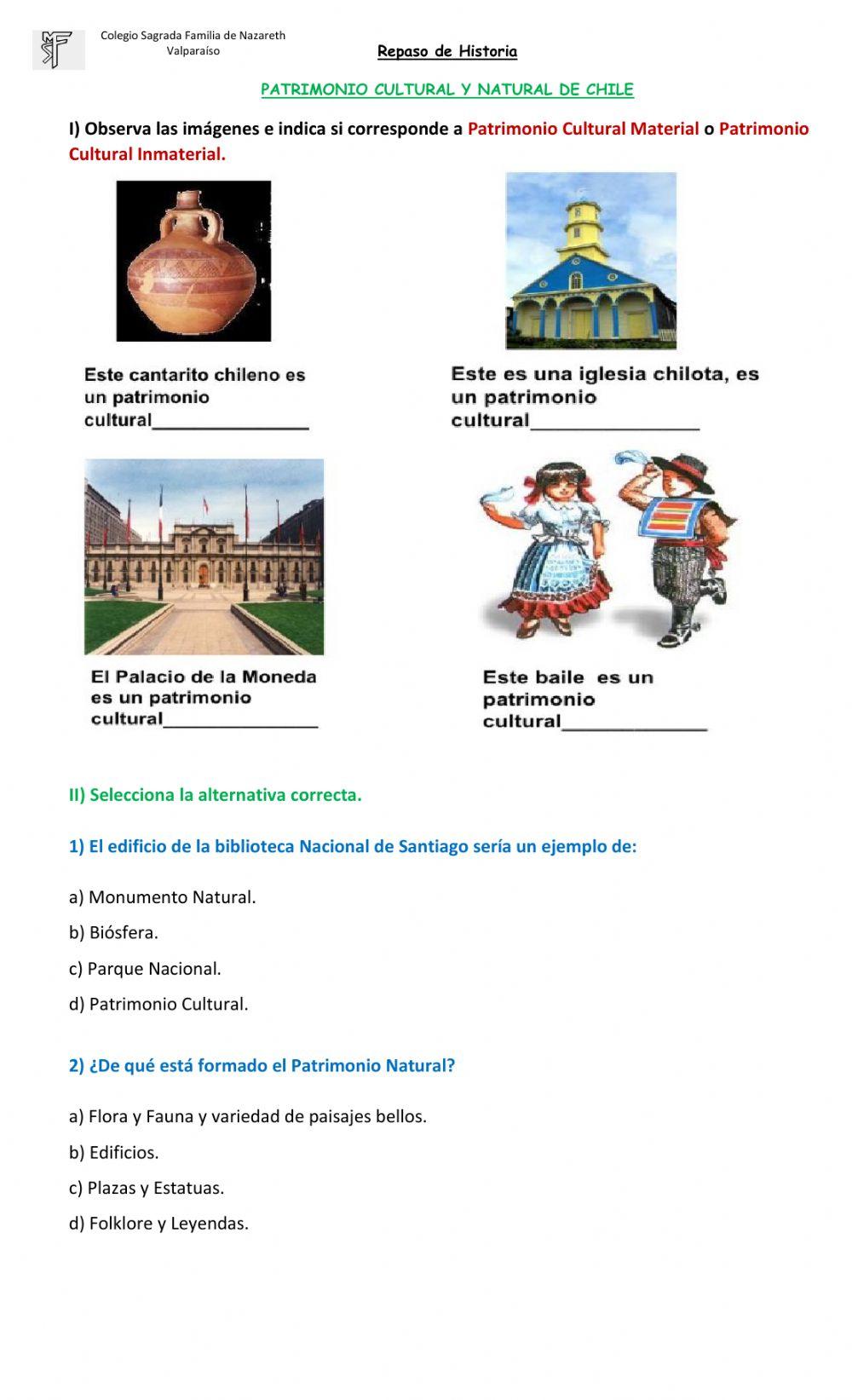 Patrimonio Cultural y Natural en Chile