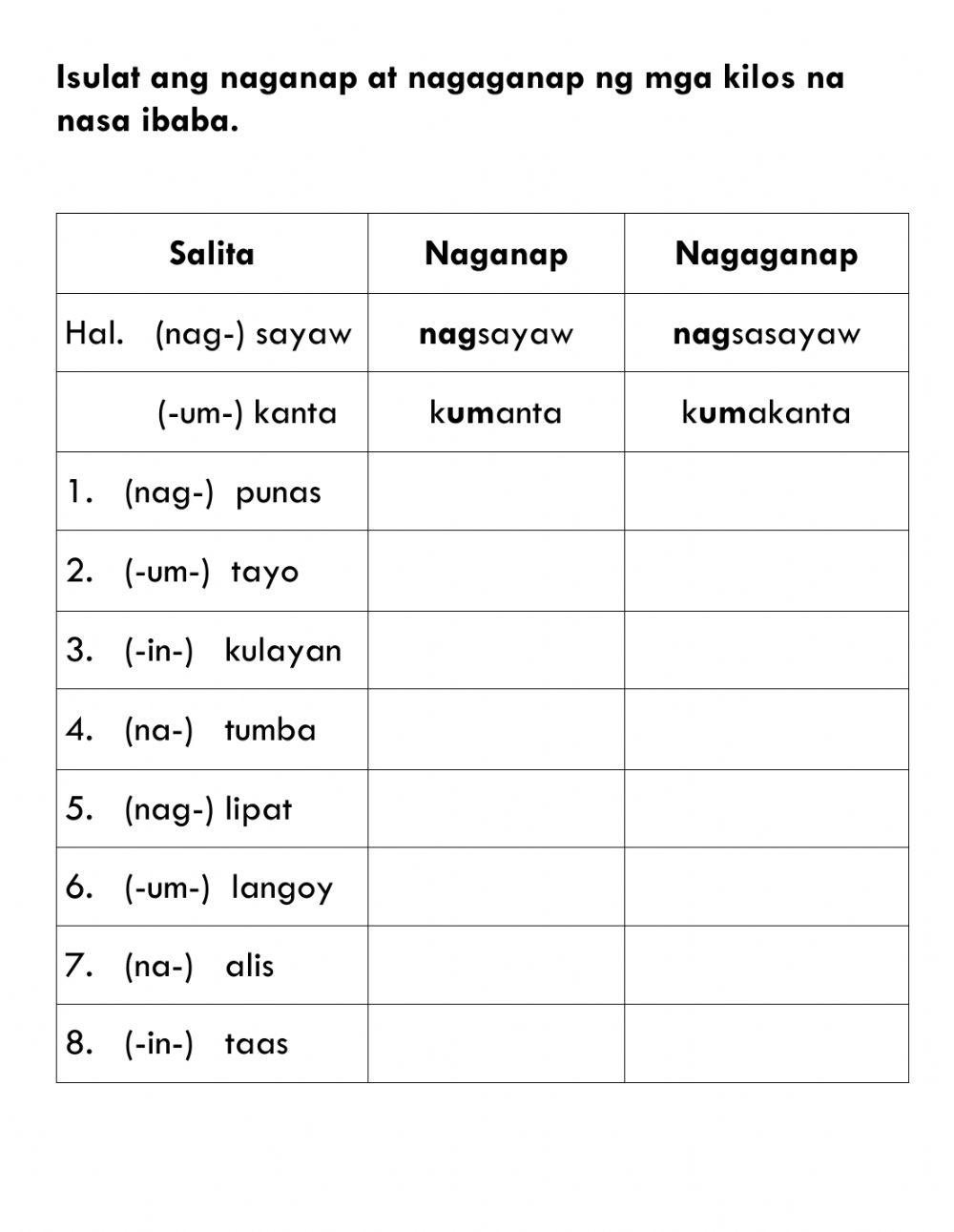 Aspekto ng pandiwa naganap nagaganap magaganap k to 1 vrogue co