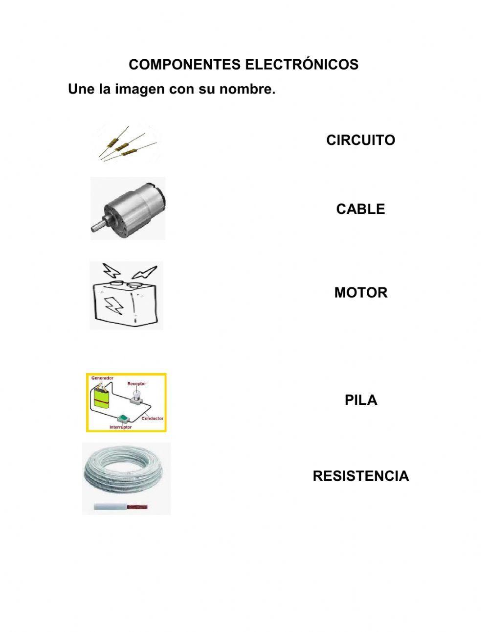 Actividad -18 componentes electrónicos - 4tos
