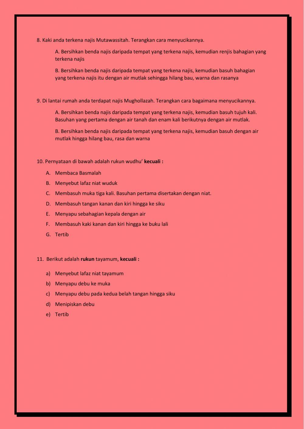 Pendidikan islam pafa