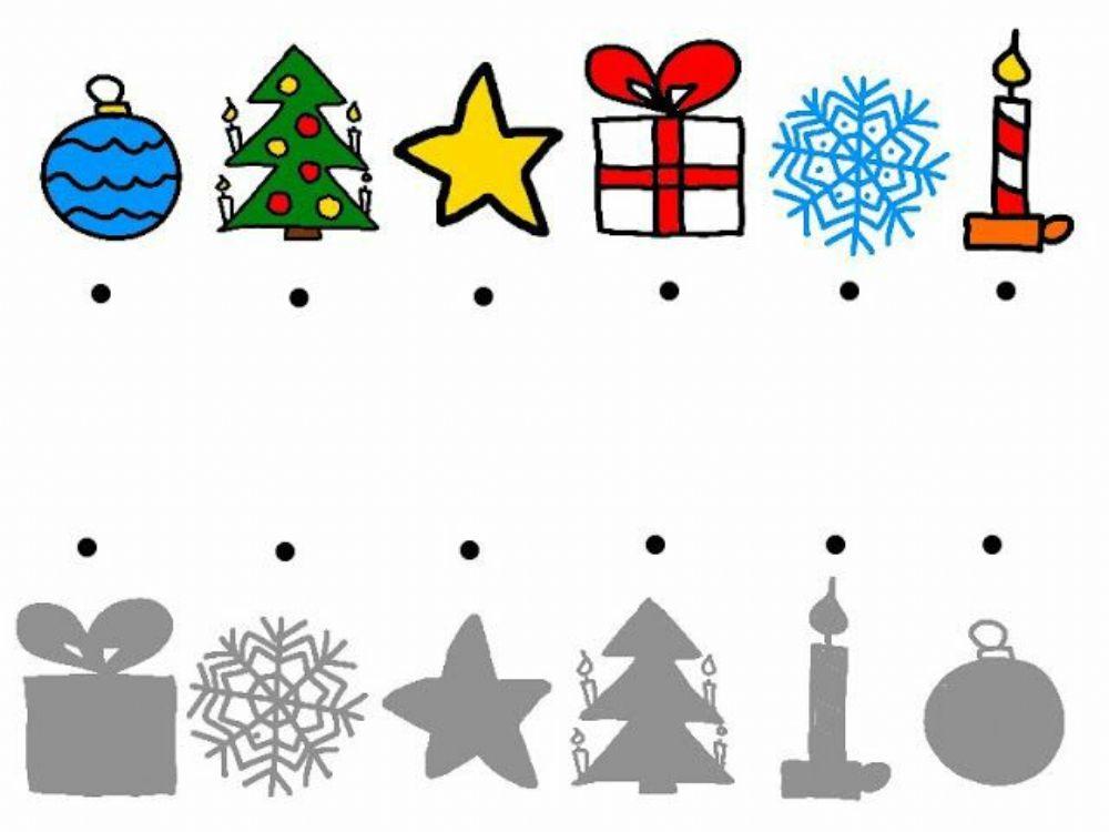 Decoratiuni de Craciun -Potriveste!