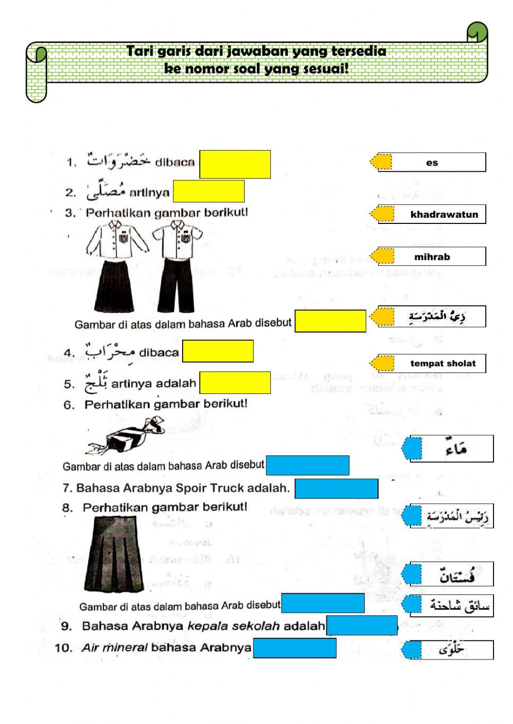 Mata Pelajaran Bahasa Arab Kelas2