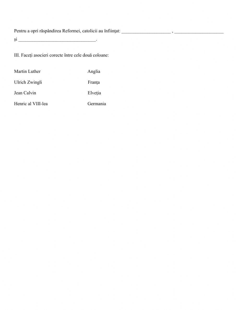 Reforma si Contrareforma