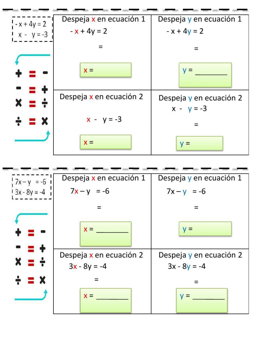 Aprendamos a despejar