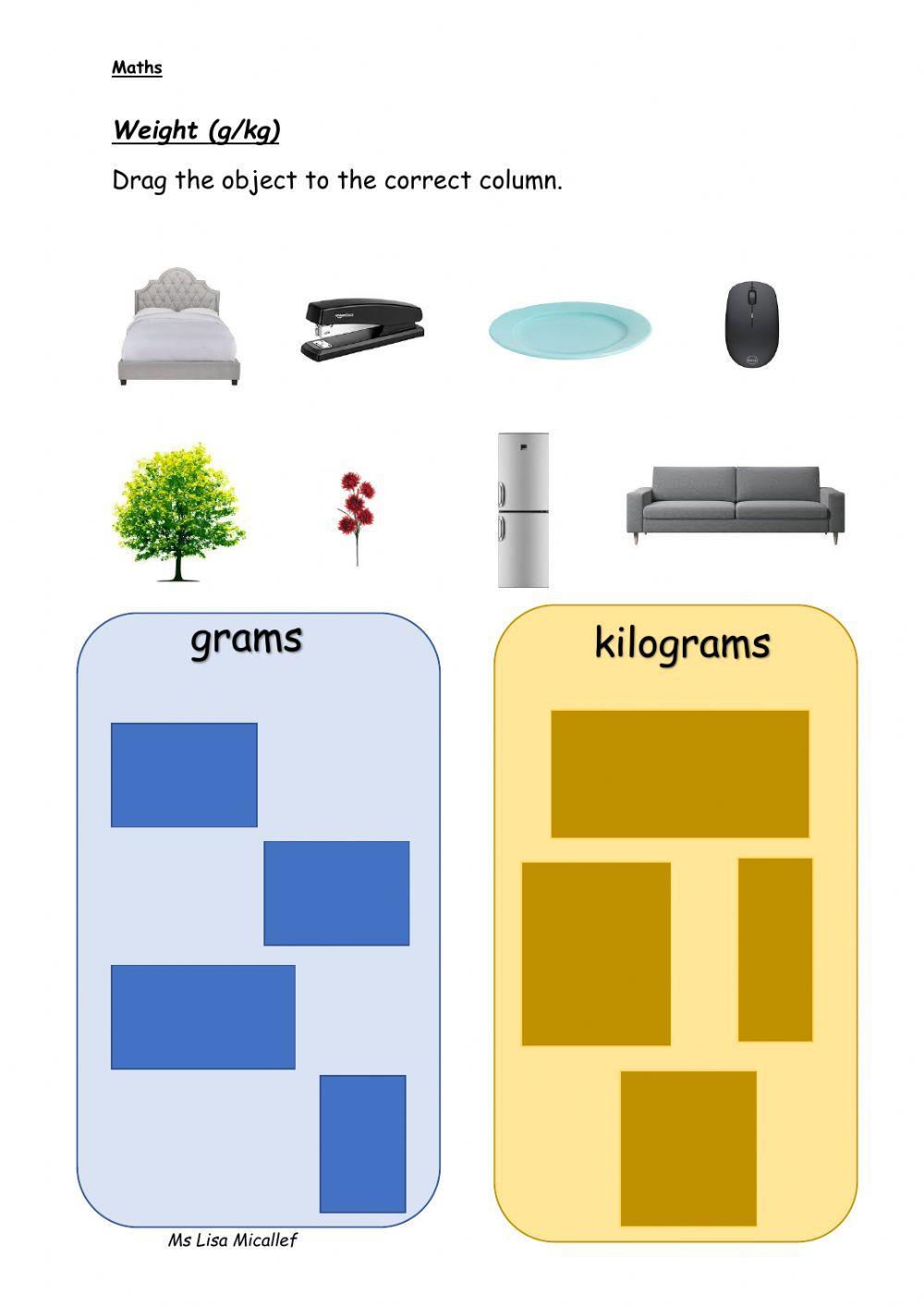 Grams or Kilograms