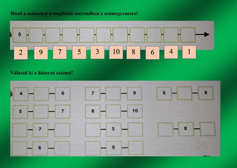 Számok rendezése 0-10