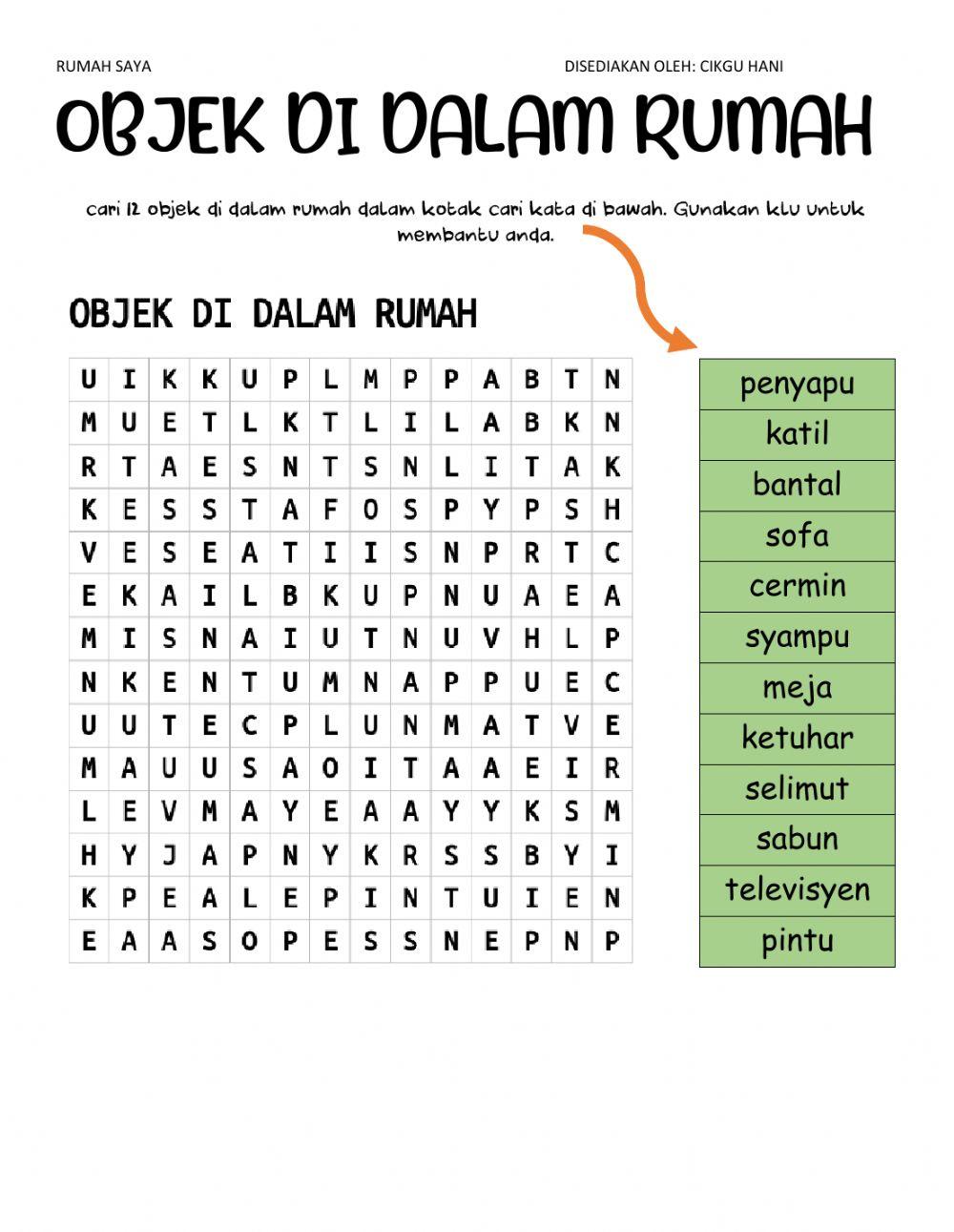 Petikan dan cari kata - rumah saya
