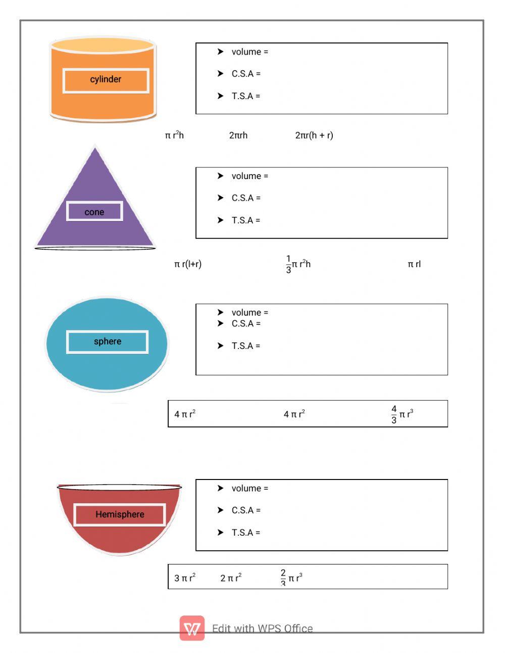 10 th (Formulae) chapter 7
