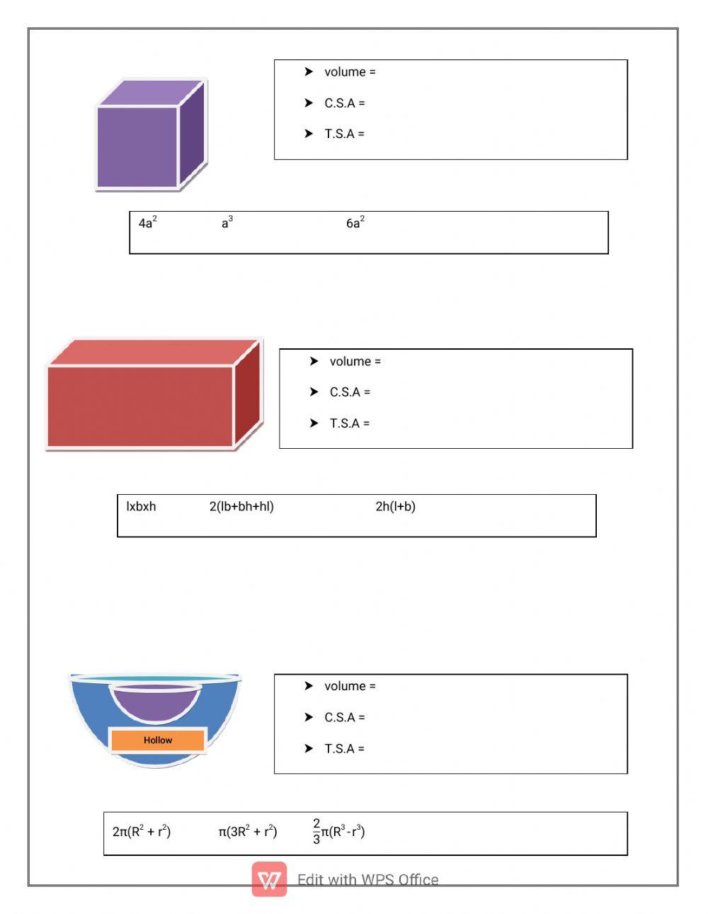 10 th (Formulae) chapter 7