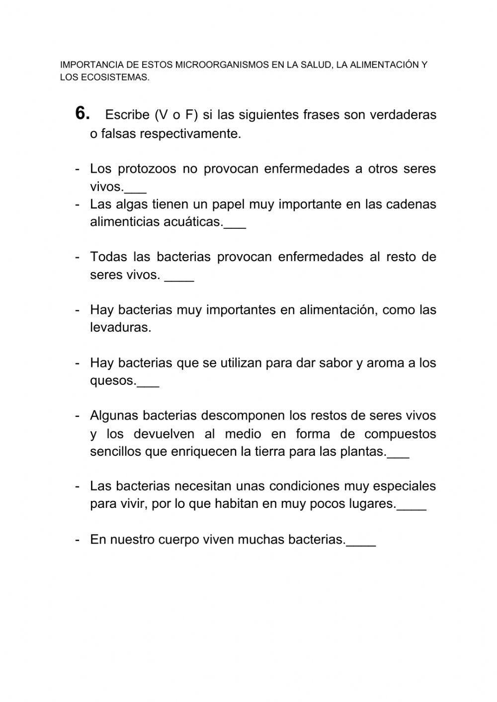 Protoctistas y bacterias