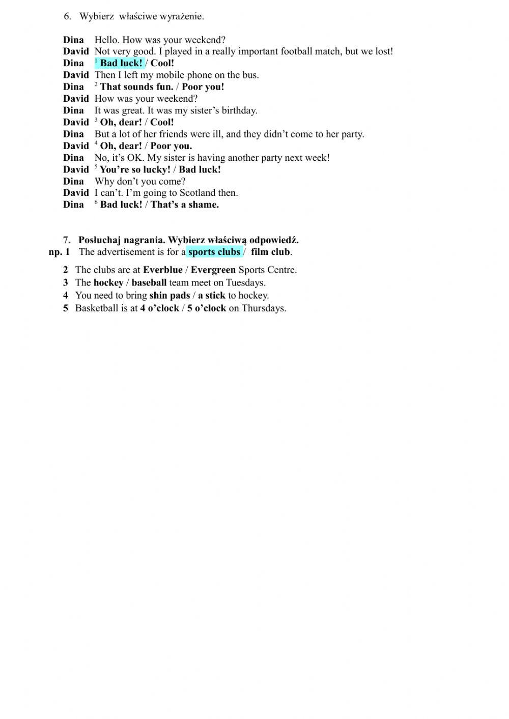 Bugs team 2 unit 4  Worksheet  PLUS