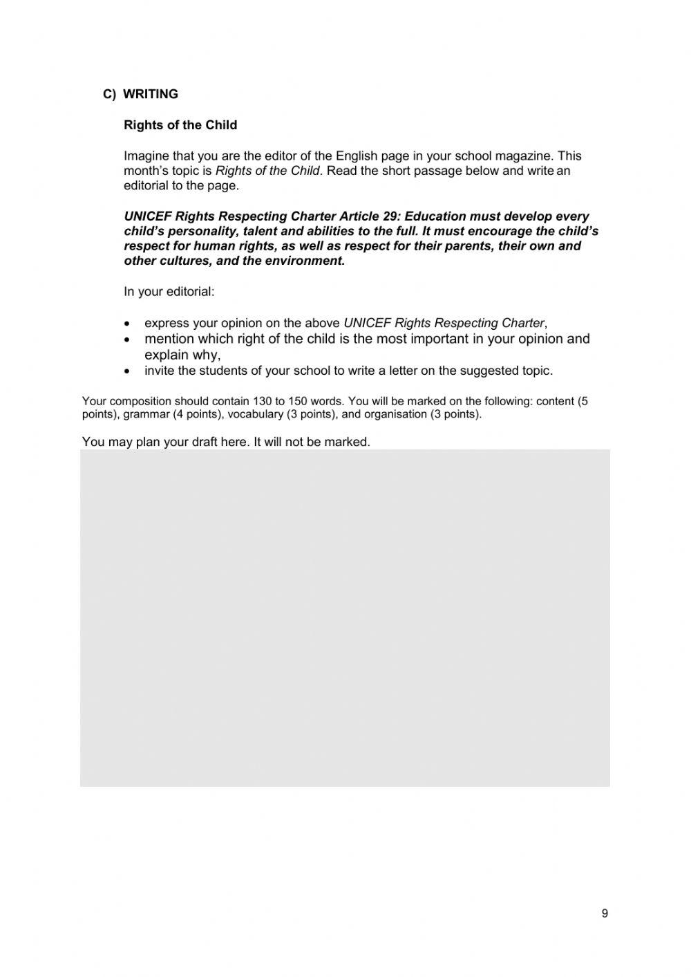 Tekmovalna pola (šolsko tekmovanje) november 2015