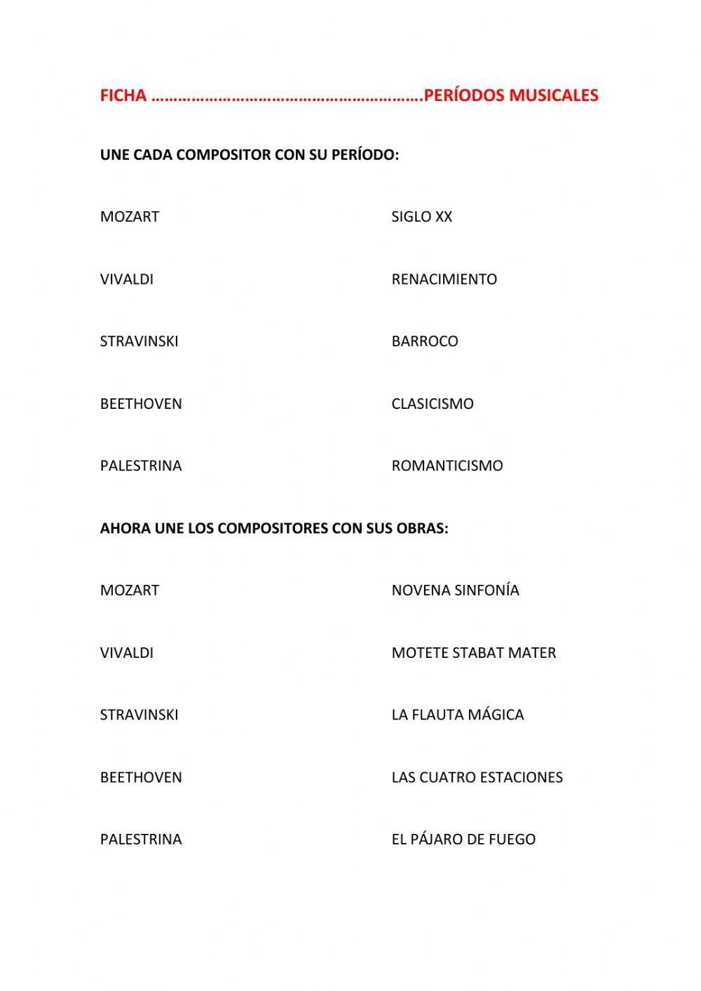 Ficha compositores y obras Barroco