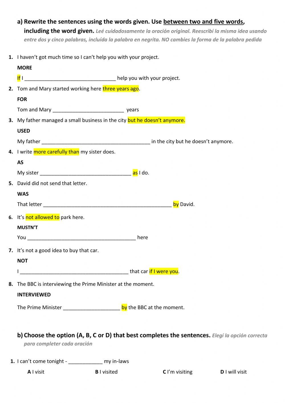 Gold Pre-first End Of Year Test
