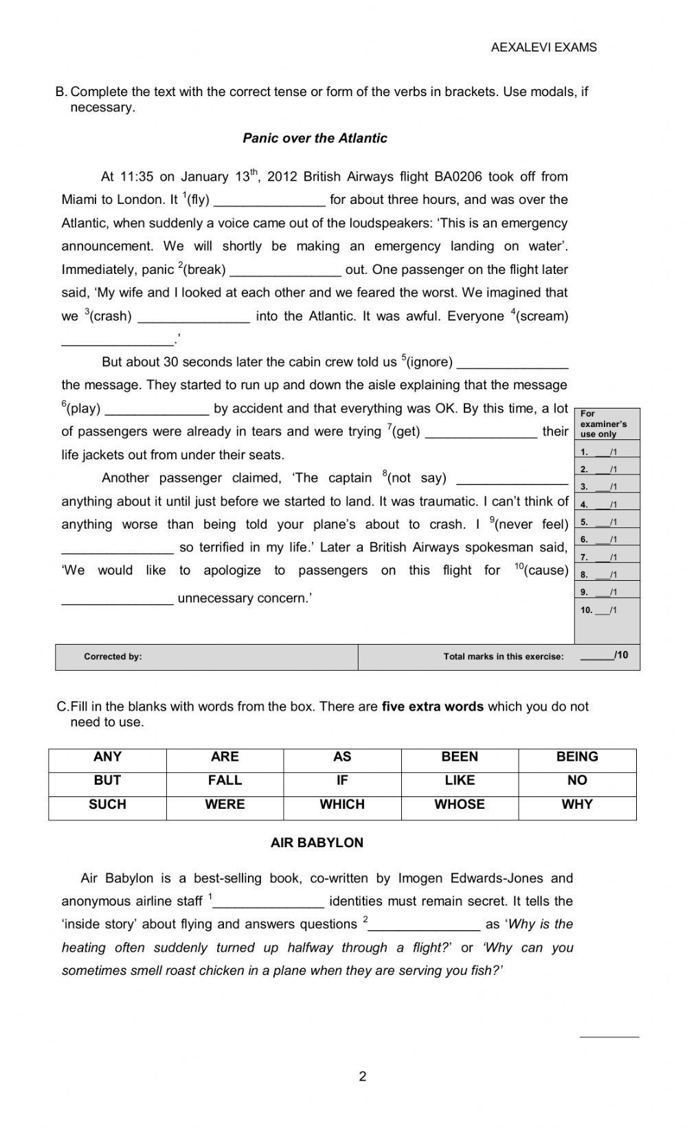 Mid term Exam Advanced