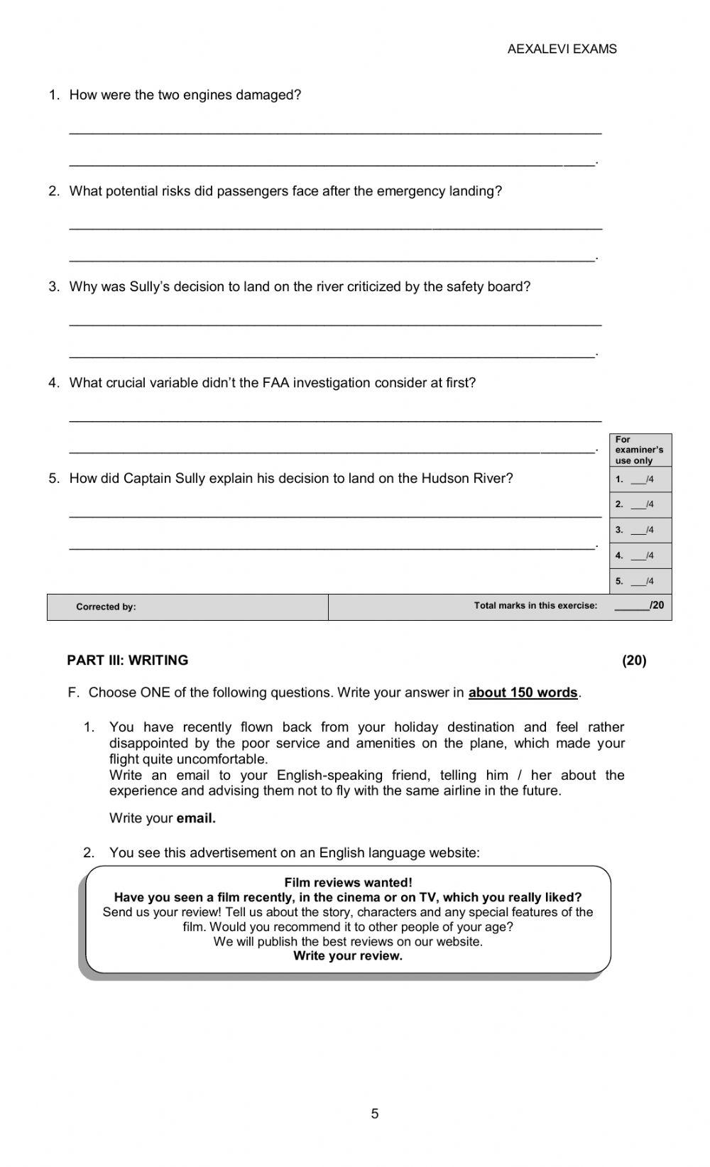 Mid term Exam Advanced