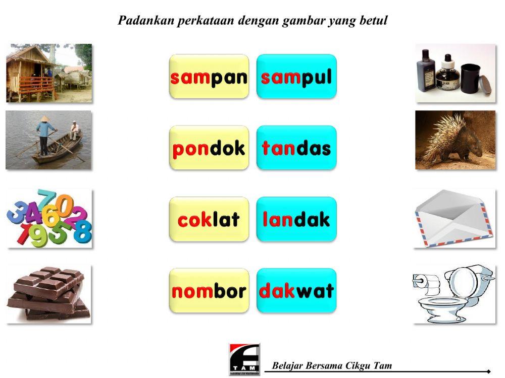 Latihan Perkataan KVK+KVK