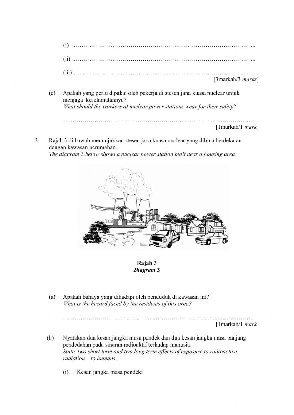 Tenaga & Perubahan Kimia,Tenaga Nuklear