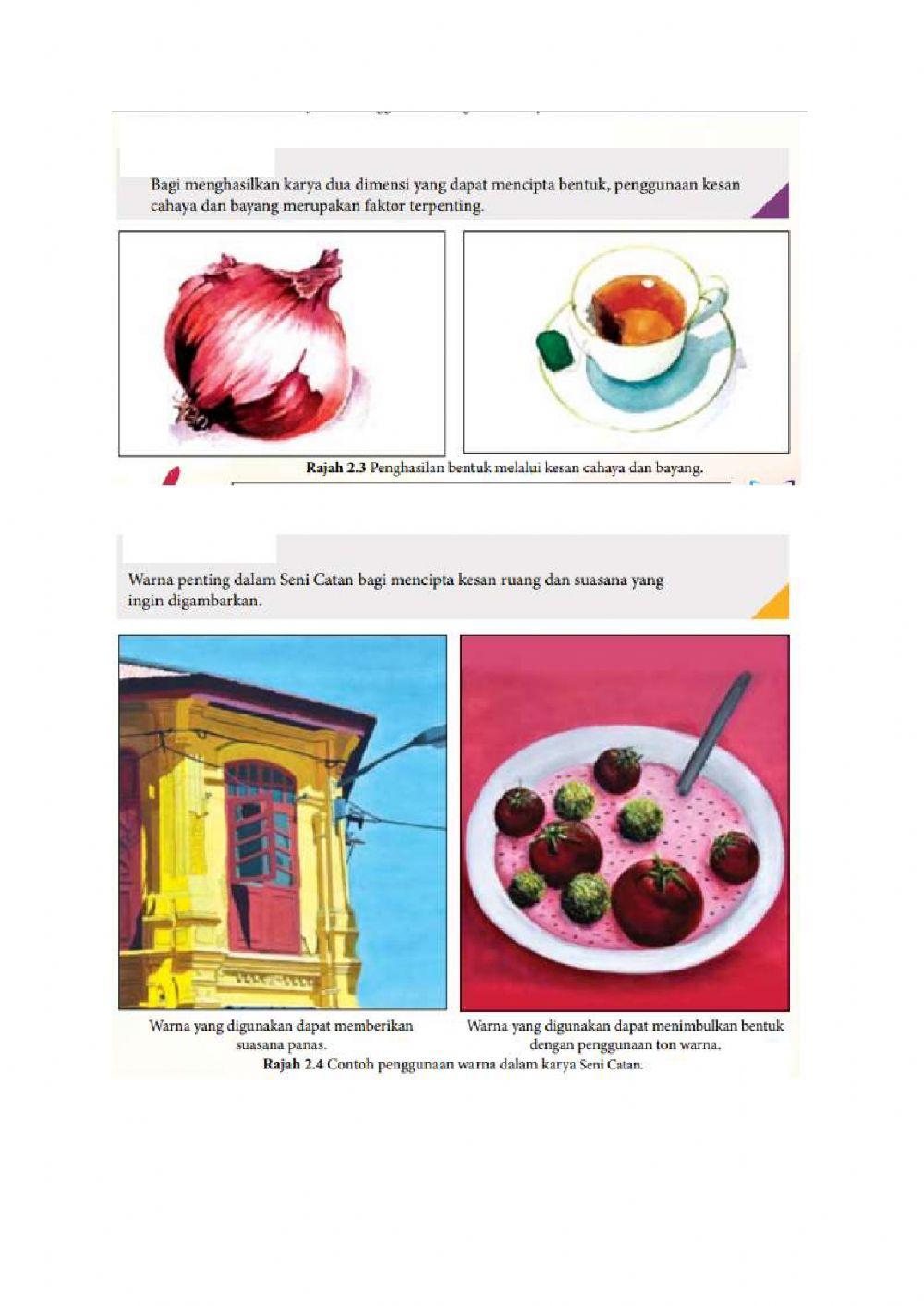 Teknik dan proses serta unsur dan prinsip rekaan.