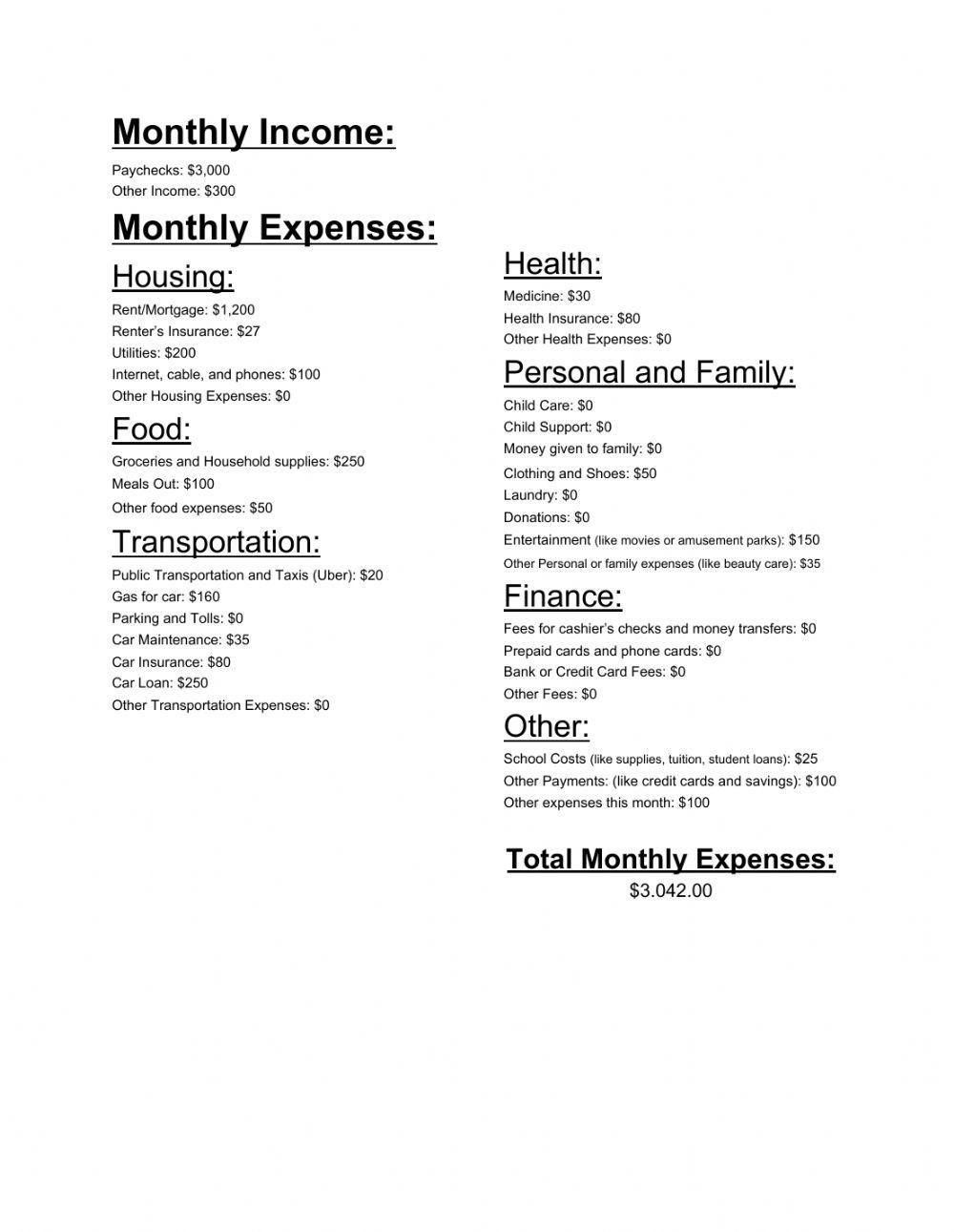 Monthly Budget Sheet with Guide (3) Monthly Budget Sheet with Guide (3)