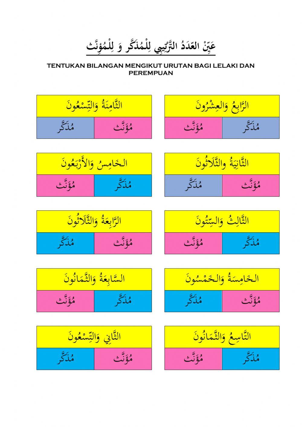 العدد الترتيبي 21-99