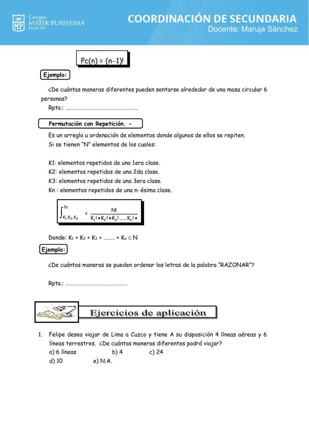 Analisis combinatorio