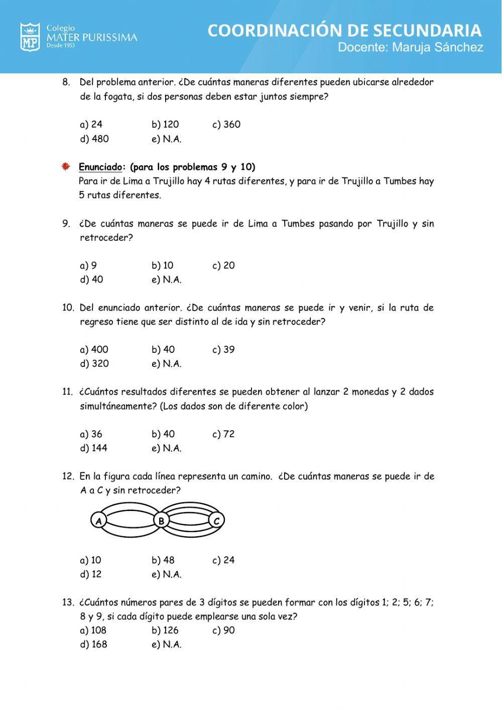 Analisis combinatorio