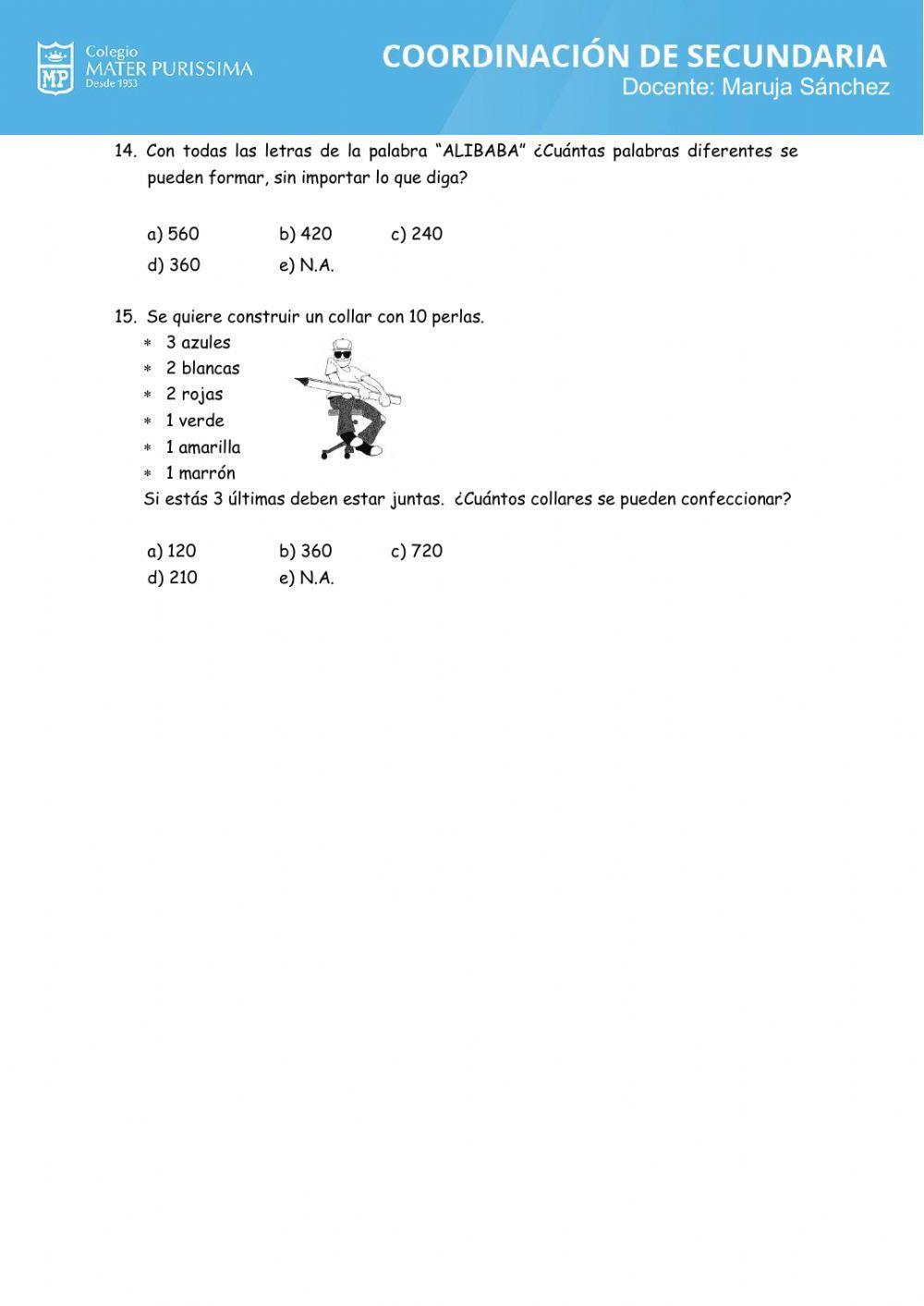 Analisis combinatorio