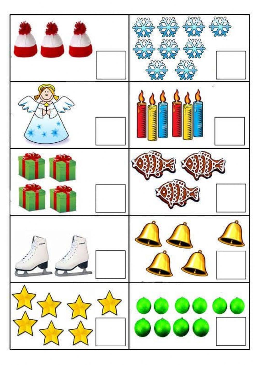 Numara si scrie cifra corespunzatoare