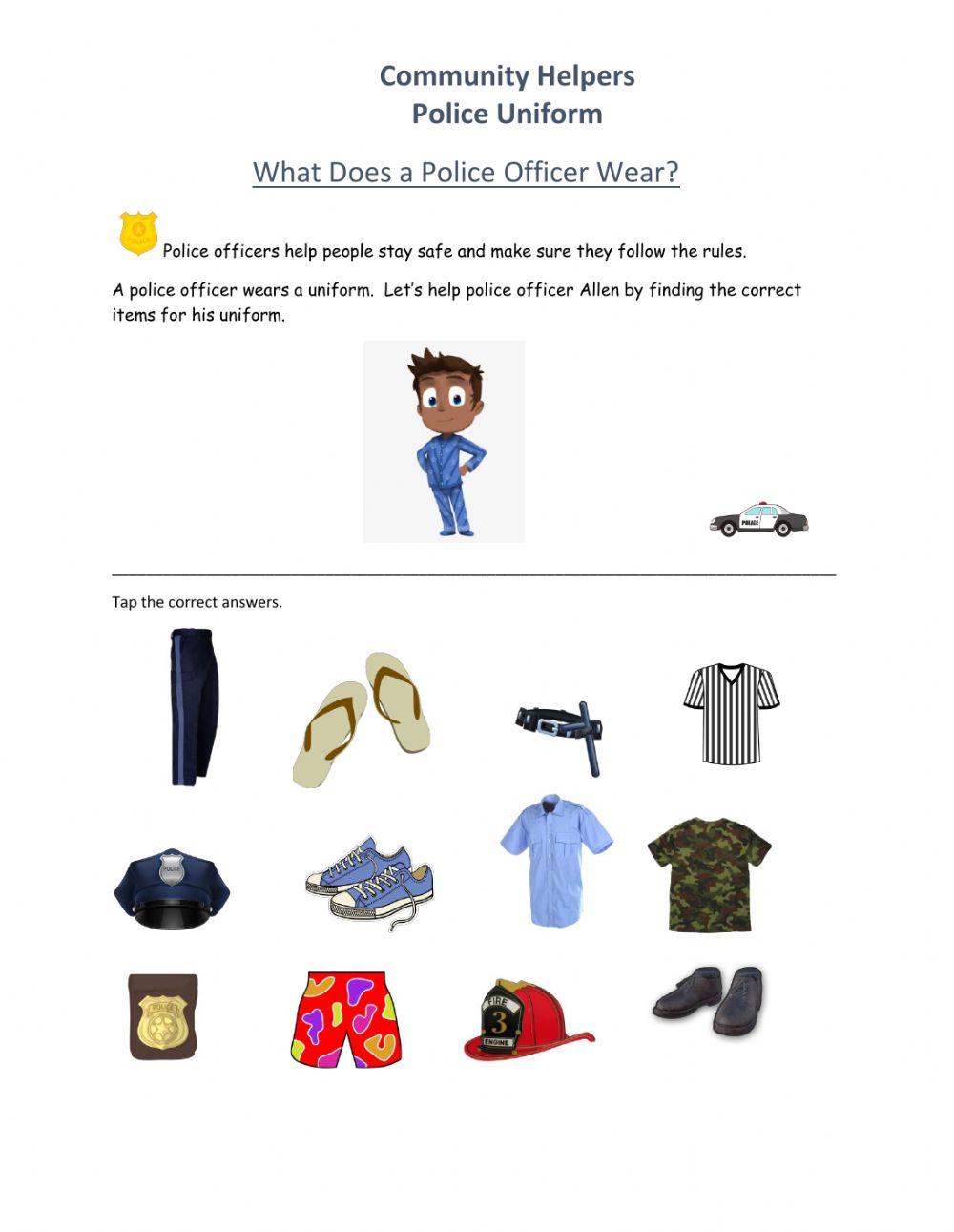 Community Helpers-Police Officer