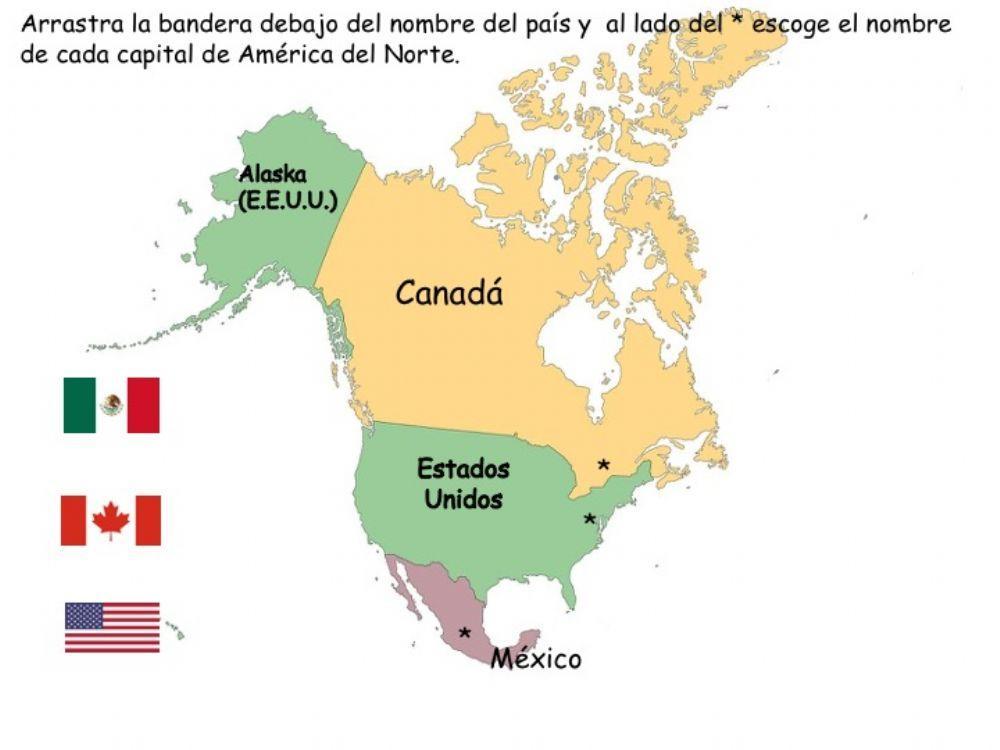 División política de América del norte