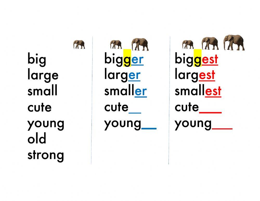 Comparative and Superlative Adjectives