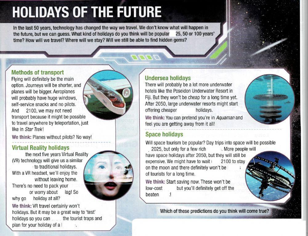 Holidays of the future