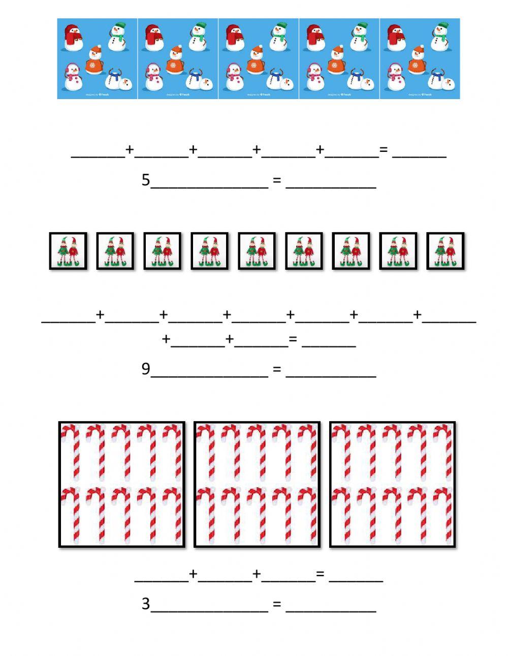 Multiplication sentences