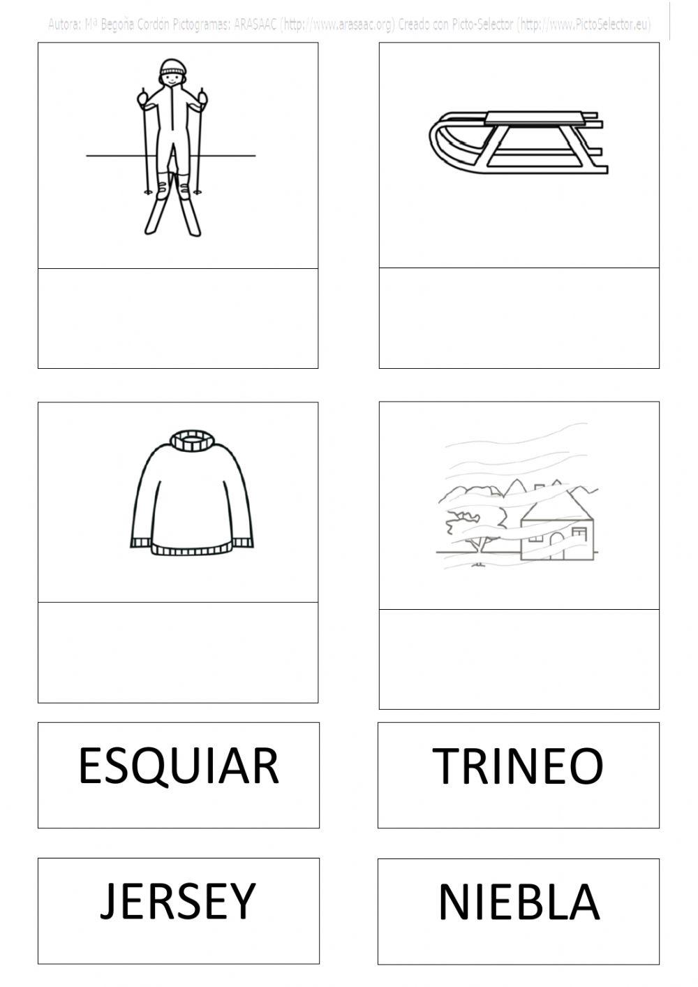 Vocabulario invierno