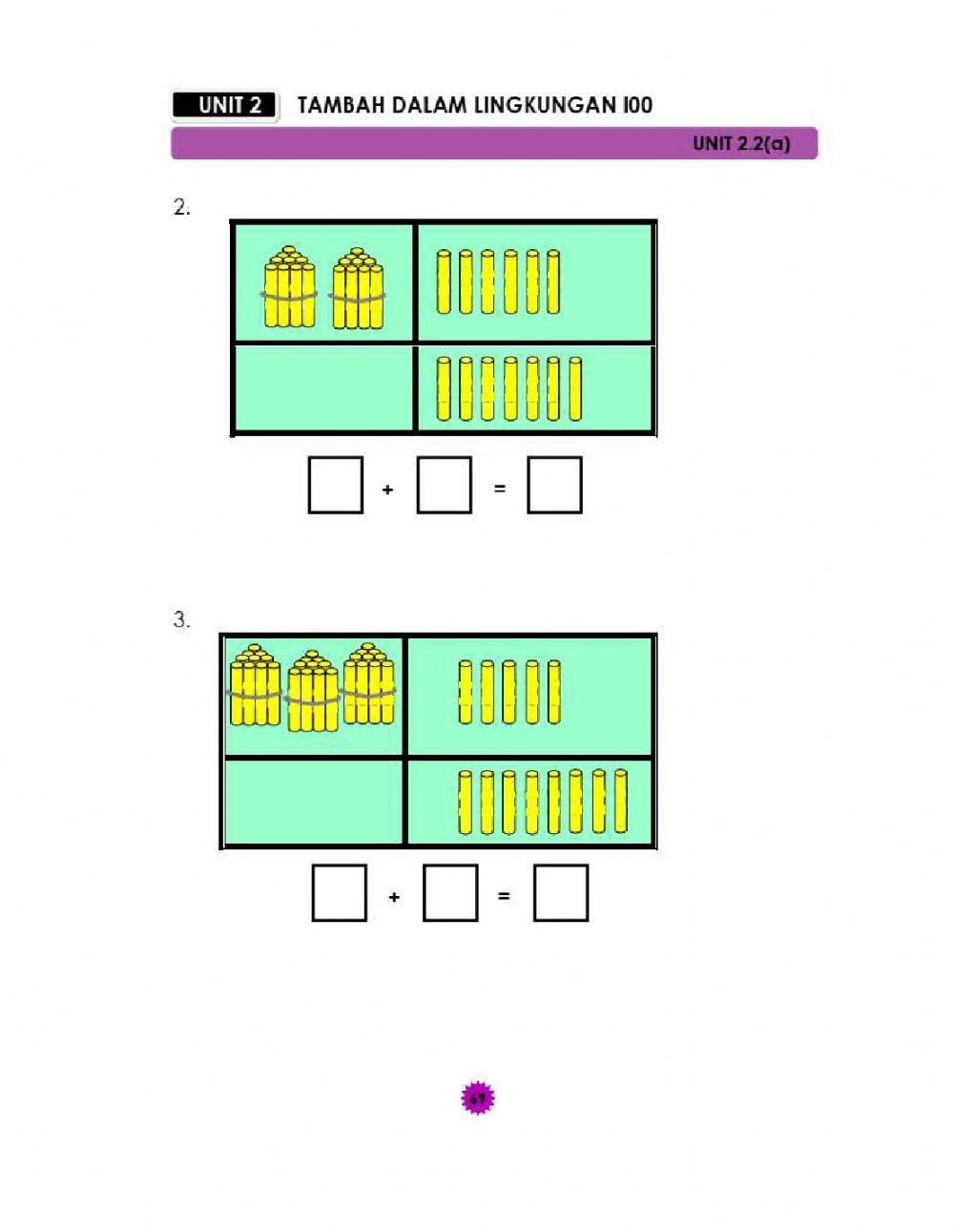 Tambah lingkungan 100 Dengan Kumpul Semula - part 1