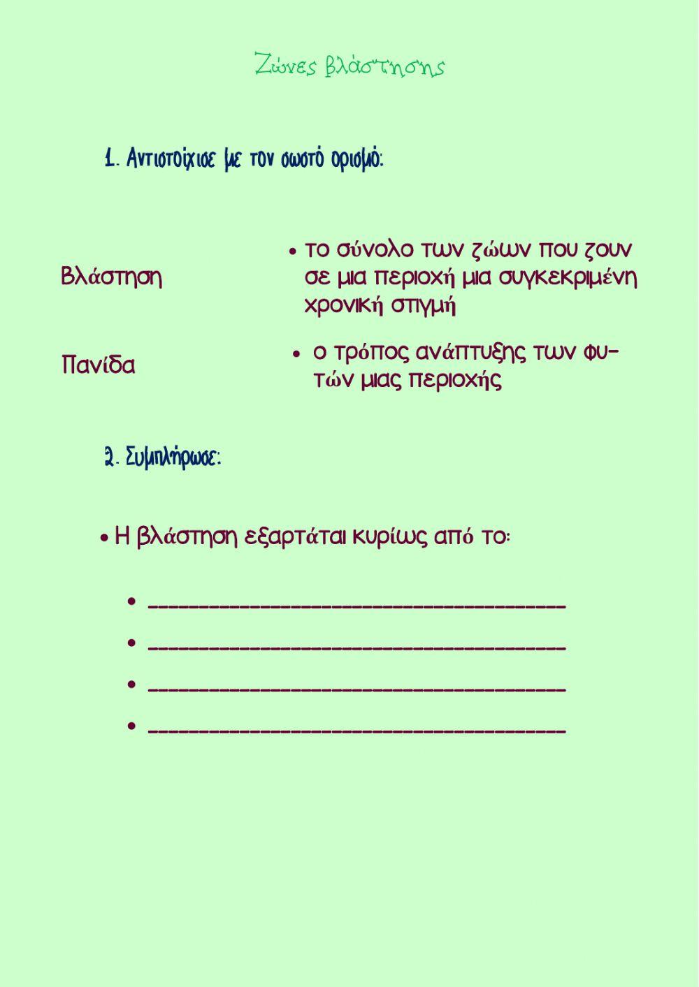 Ζώνες βλάστησης