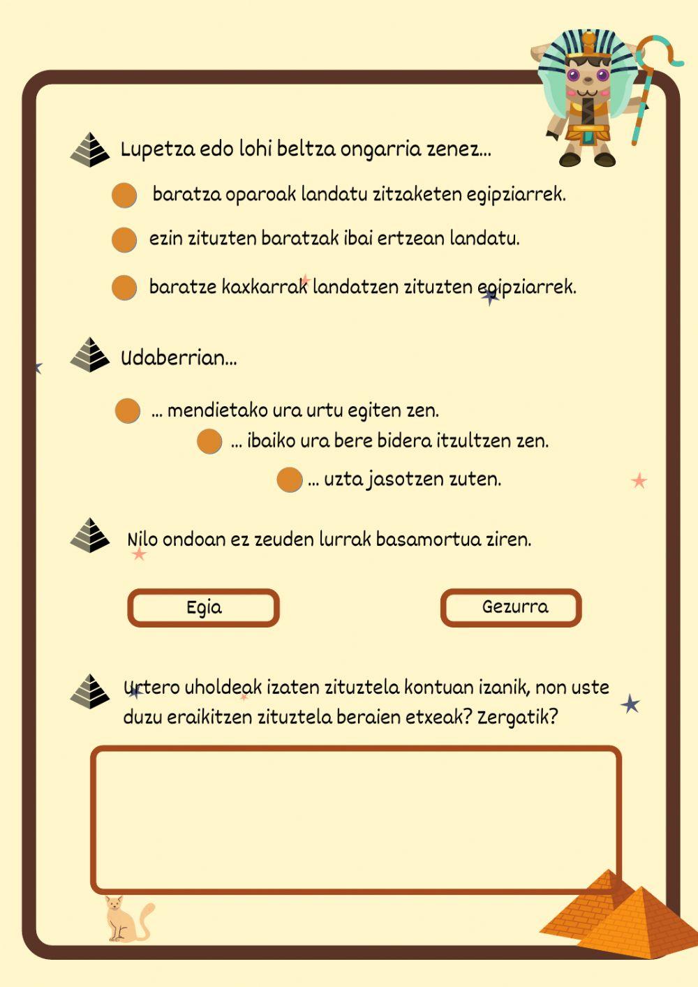 Egipto- Niloren uholdeak