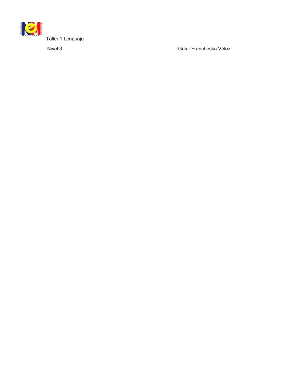 Pronombres signo gramatical Montessori Pronombres signo gramatical Montessori