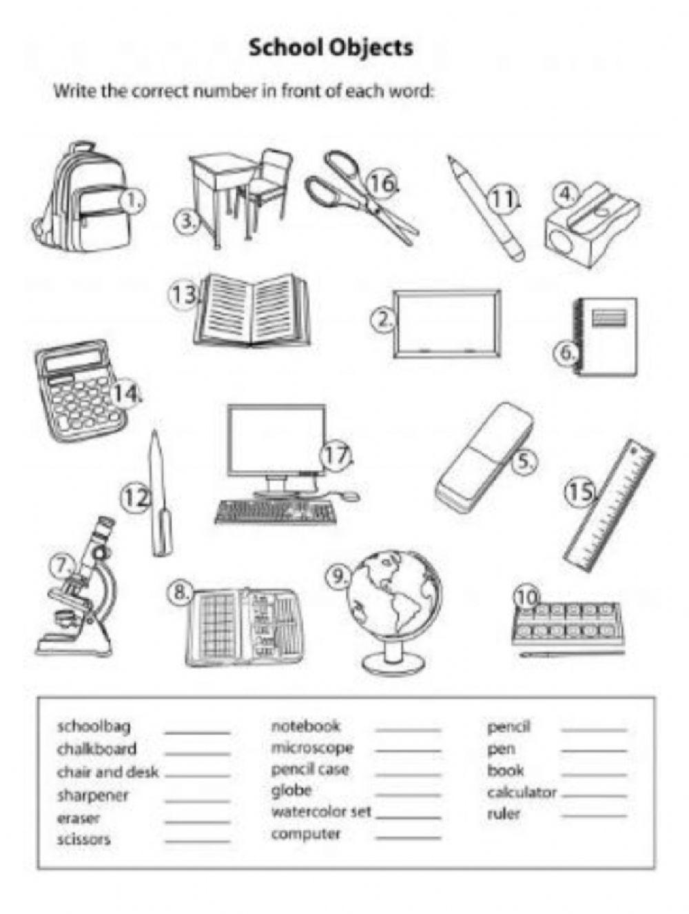 4533417 | 6th Grade School Objects | jvalen86