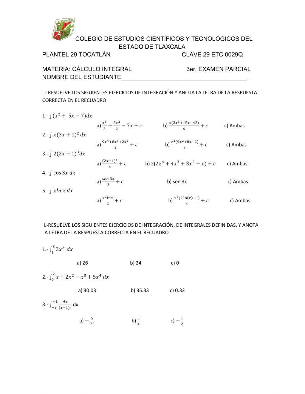 Cálculo Integral