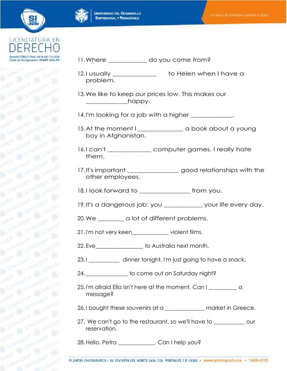 1er ordinario Derecho UNAM