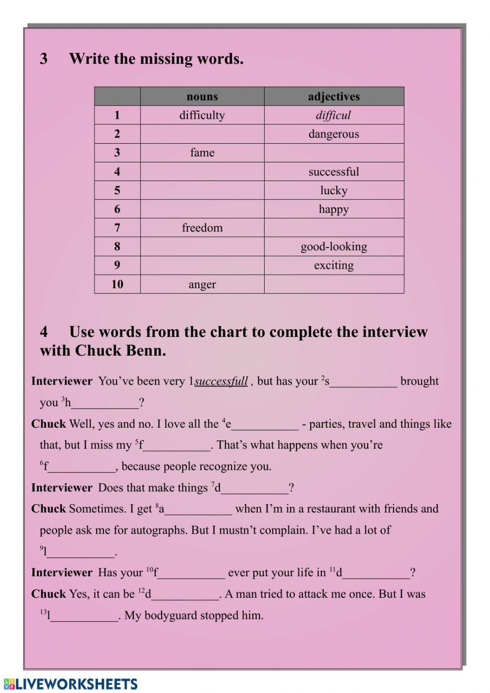 Unit 2 test - Fame and Fortune
