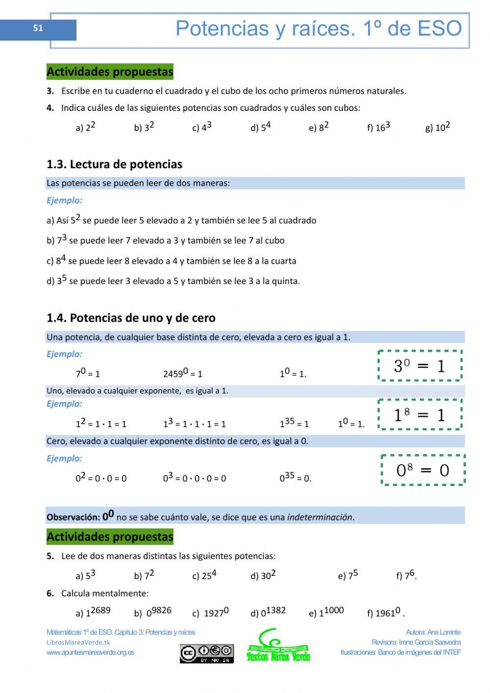 Tema POTENCIAS Apuntes Marea Verde