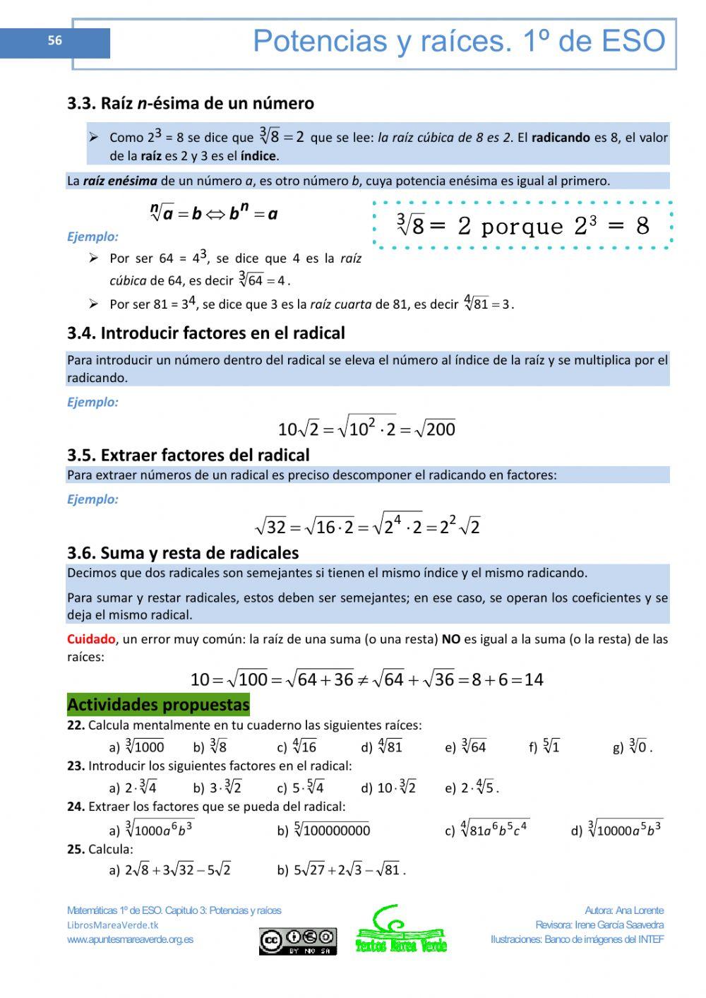 Tema POTENCIAS Apuntes Marea Verde