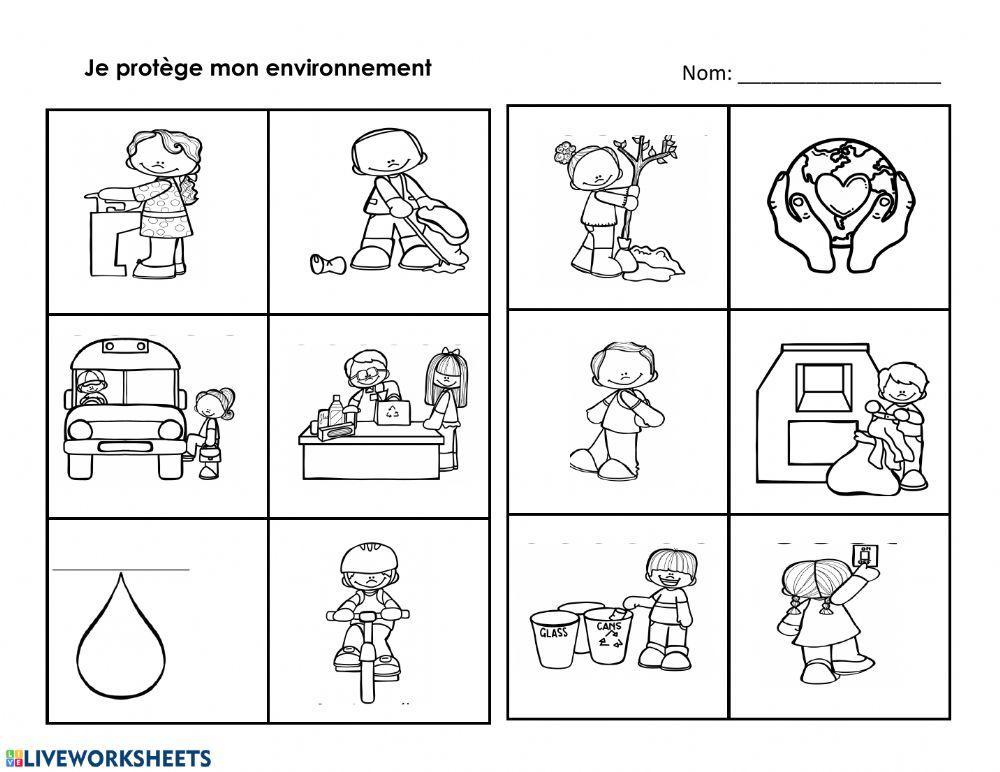 Je protège ma planète exercise 1