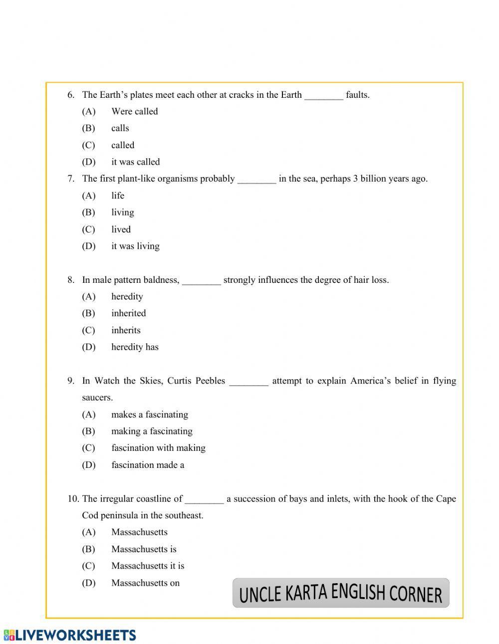 Toefl structure